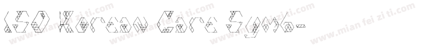 ISO Korean Care Symb字体转换